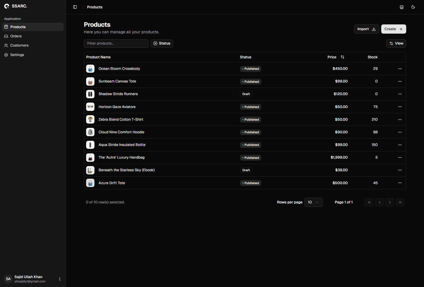 Dashboard